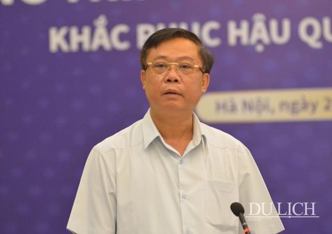 Phó Tổng cục trưởng Tổng cục Du lịch Phạm Văn Thủy phát biểu tại lễ phát động.     